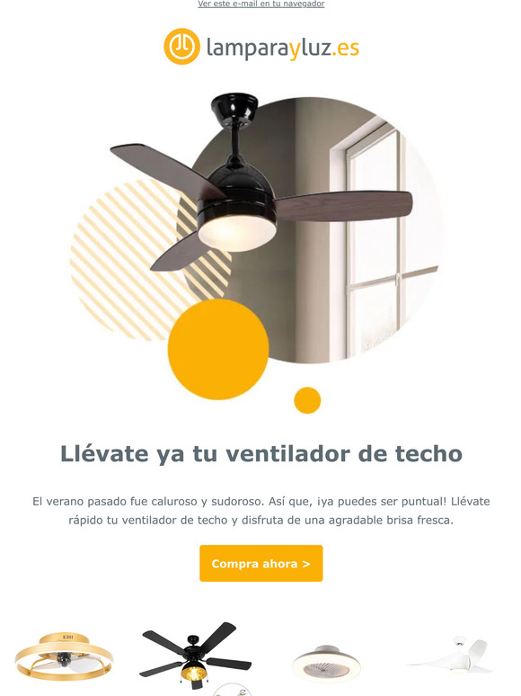 Refréscate con nuestros ventiladores de techo 😍