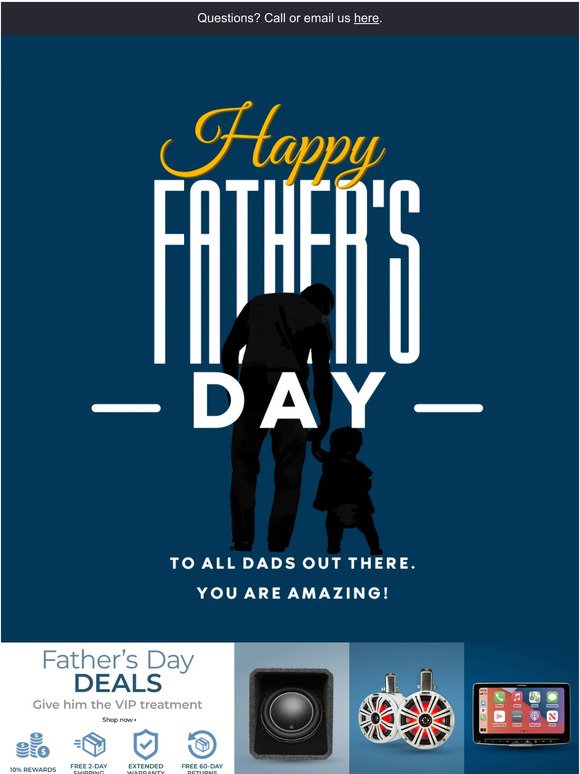 Happy Father's Day from Sonic Electronics!
