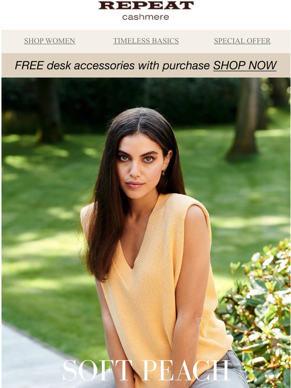FREE desk accessories set with  purchase  I Soft Peach Tones