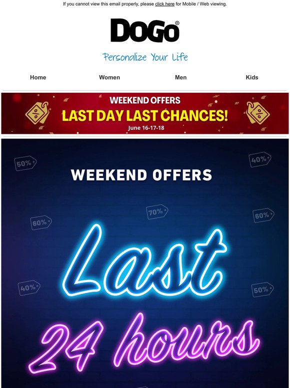 📣Last Day For Weekend Offers!