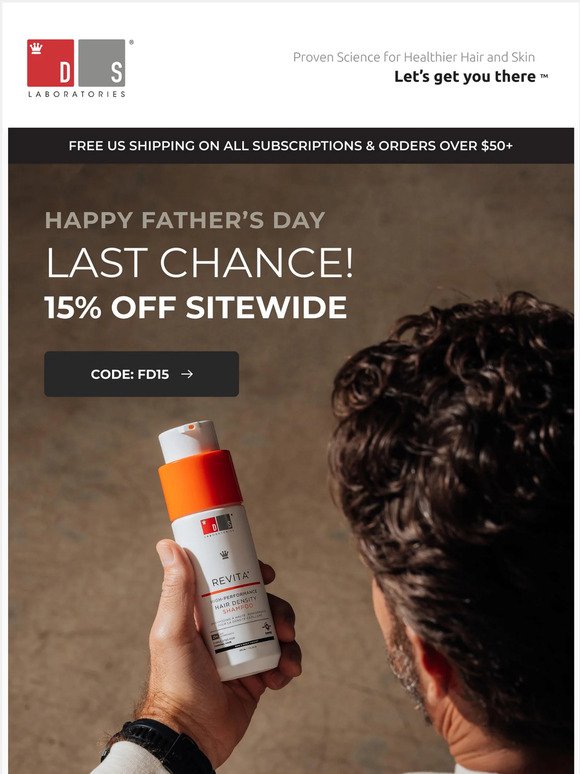 Last Chance for 15% Off! Shop our Father's Day Sale Now!