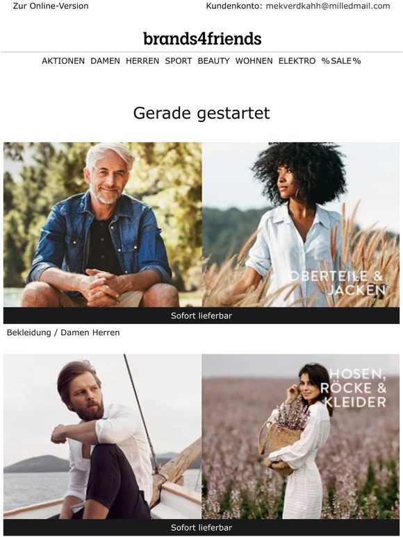Heute bis -70%: Oberteile & Jacken // Hosen, Röcke & Kleider // Auf und davon // Dein Design