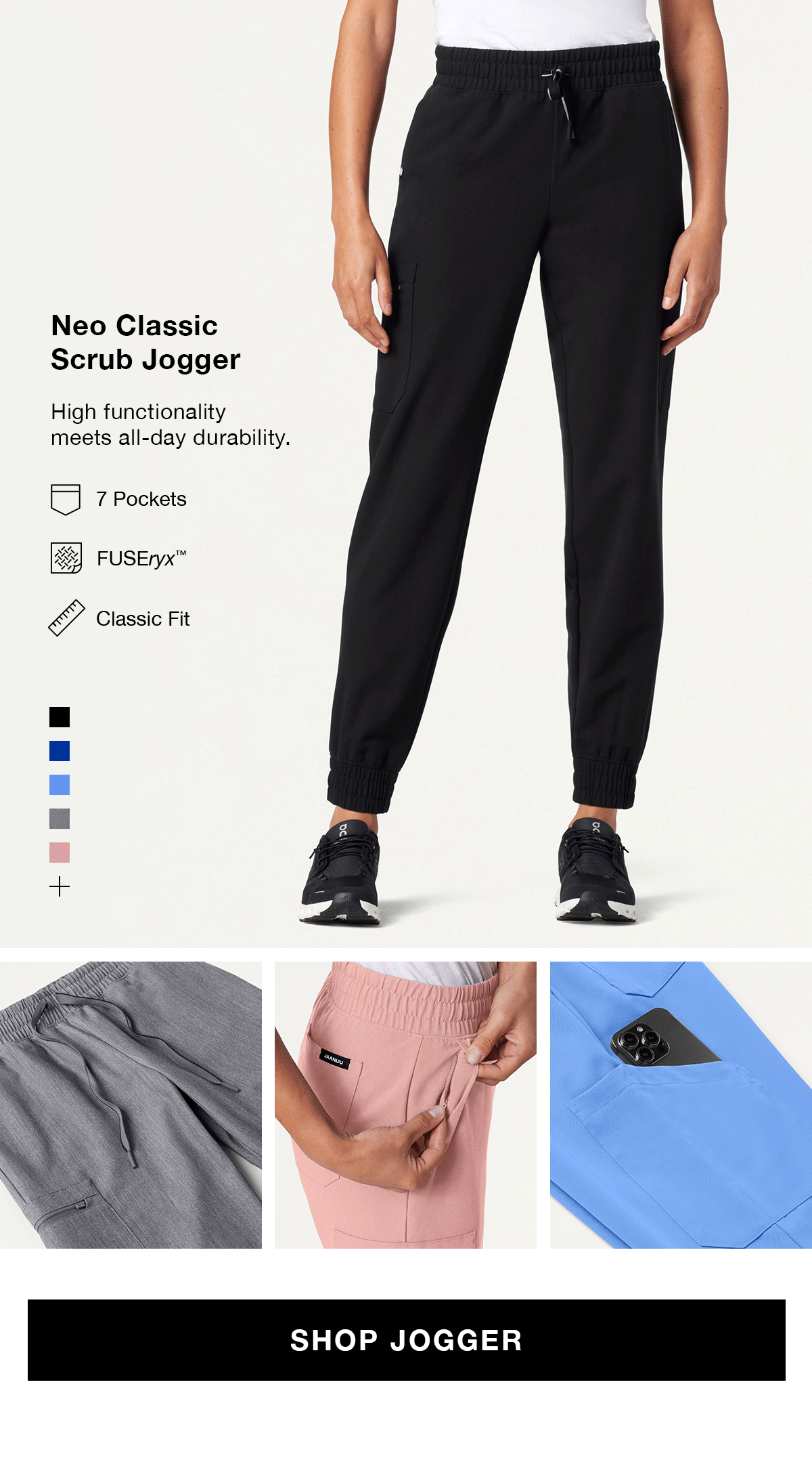 Rubi Slim Scrub Jogger in Burgundy - Women's Pants by Jaanuu