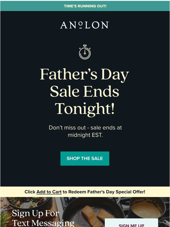 Time's running out! Father's Day Sale ends tonight!