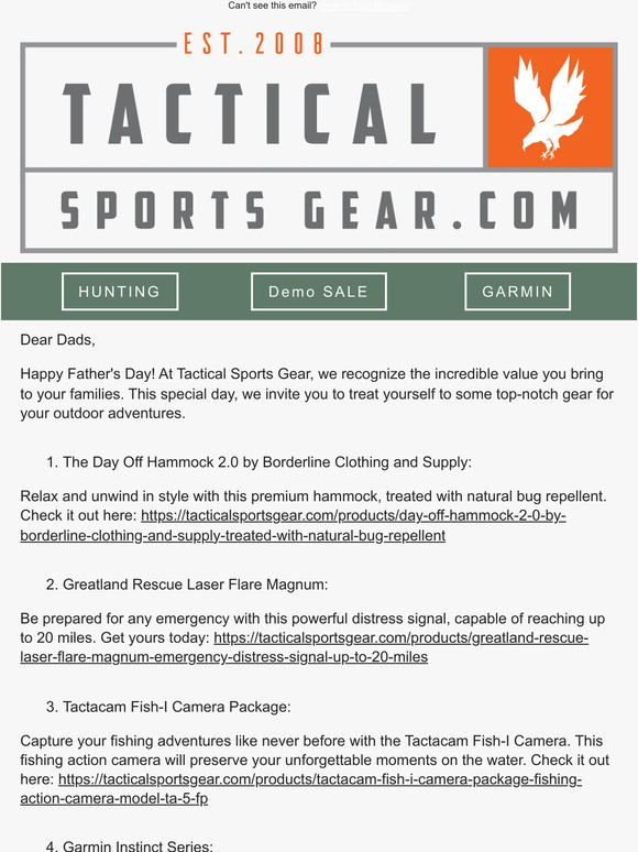 Tactical Sports Gear Celebrate Father S Day With Tactical Sports Gear Milled