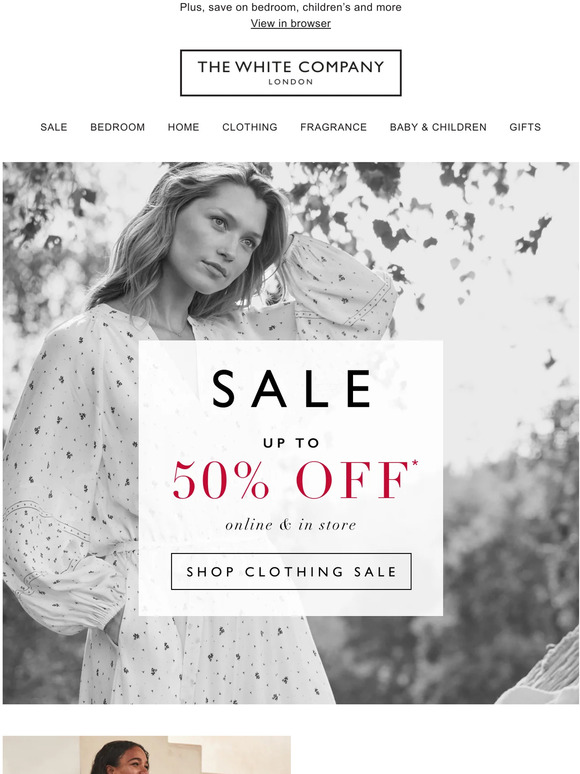 Up to 50% off our top clothing picks