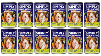 SIMPLY FROM NATURE Bażant z marchewką 12 x 400 g - Mokra karma dla psów, 12 x 400 g ZESTAW