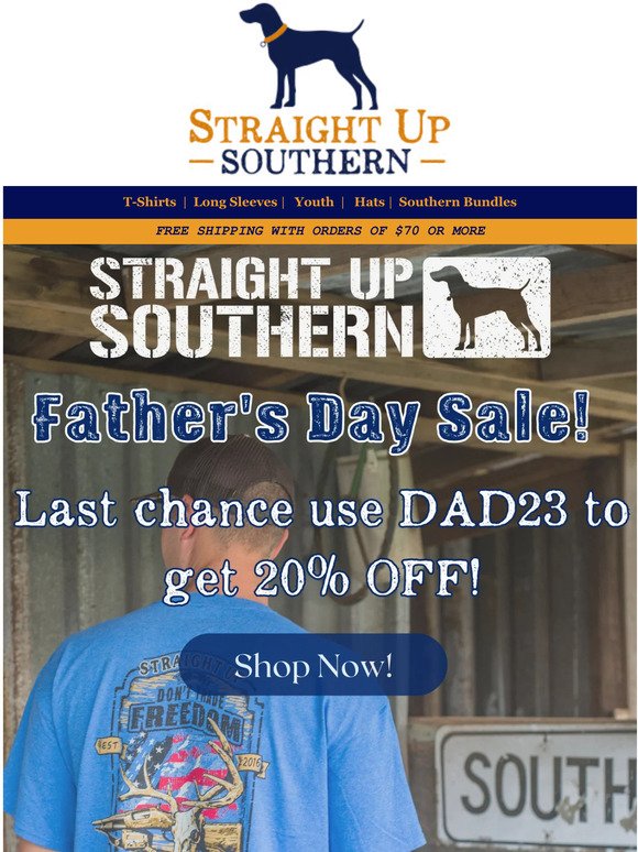 Last Chance for Father's Day Sale!