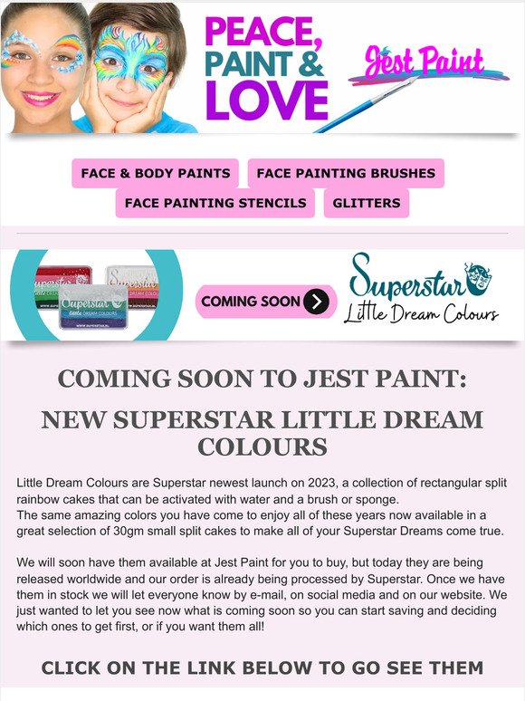 Coming Soon to Jest Paint: Superstar Little Dream Colours