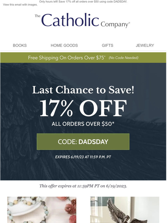 Last Chance For 17% Off Everything!