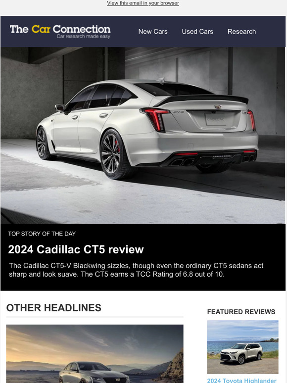 The Car Connection 2024 Cadillac CT5 review Milled