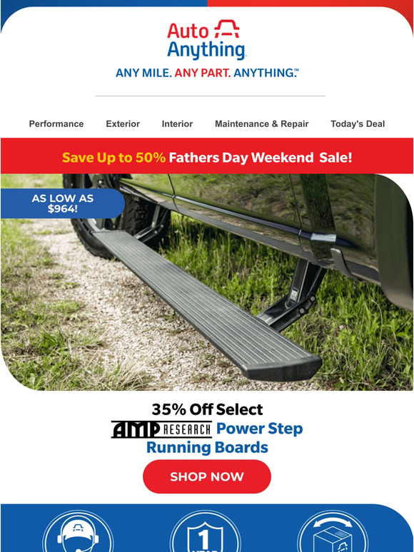 Fathers Day Weekend Continues | Up To 50% Off