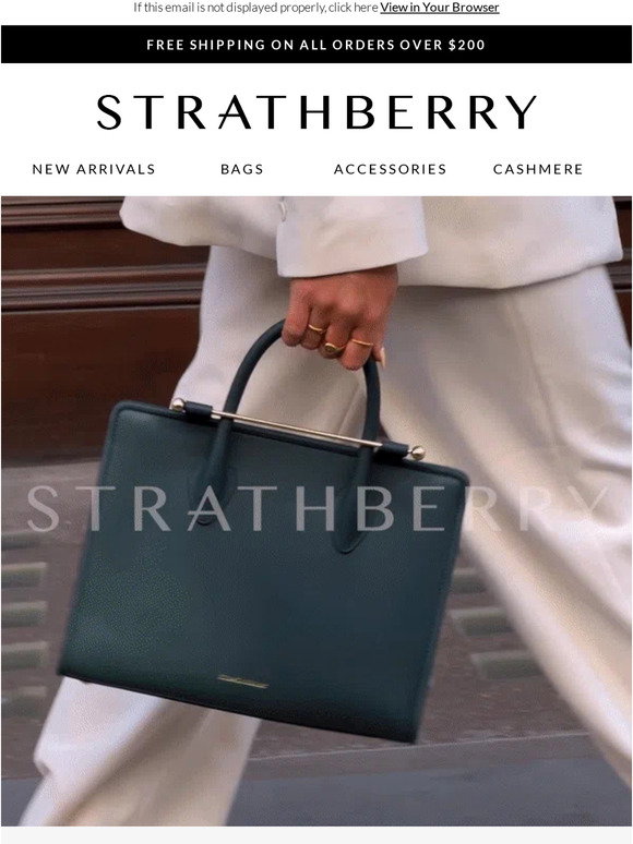 STRATHBERRY Strathberry East/West Baguette Bag - Stylemyle