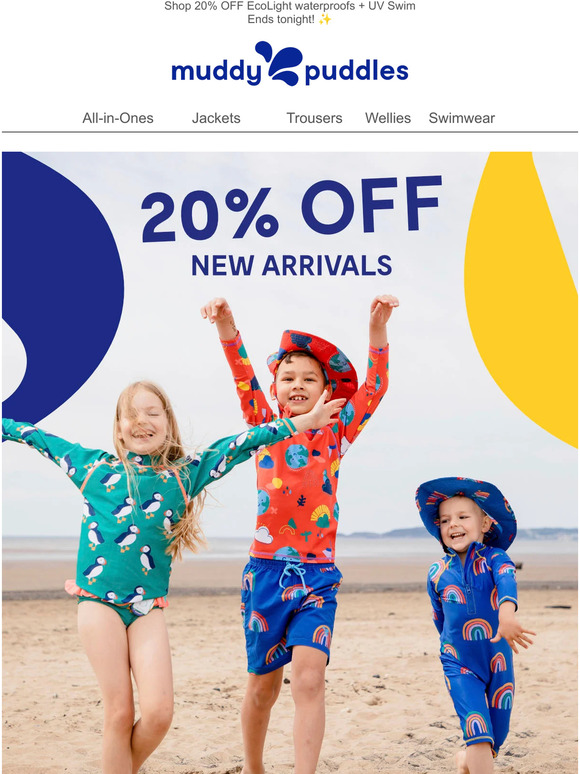 Hurry, must end midnight! ✨ 20% OFF new arrivals