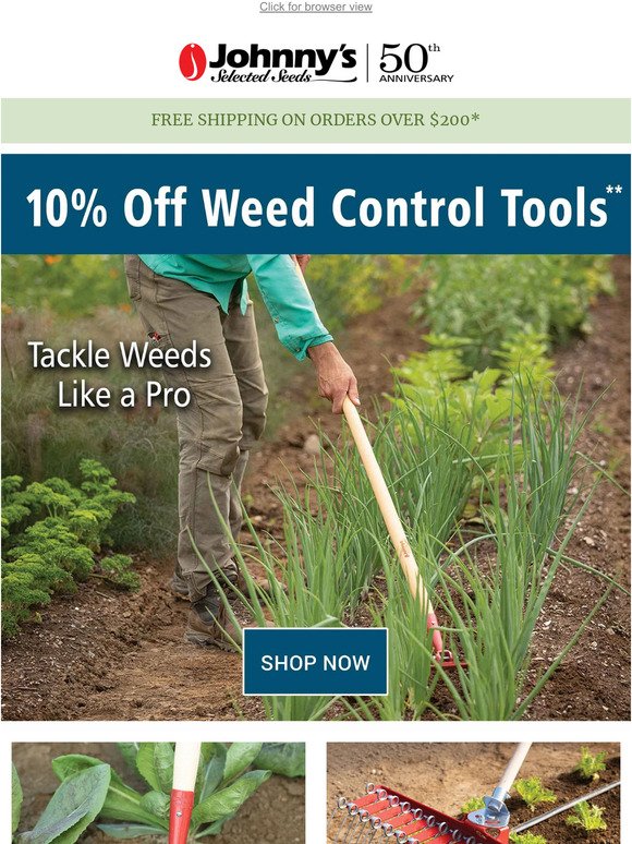 Sale Ends Soon! 10% Off Weed Control Tools