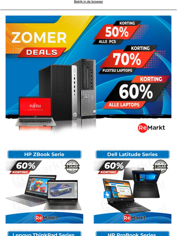 Deze Week: Alle Laptops 60% korting! 💻