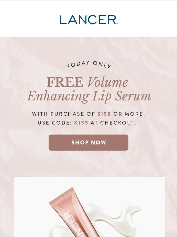FREE Volume Enhancing Lip Serum with $150 Purchase