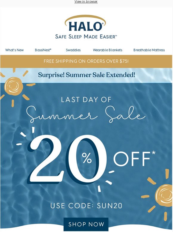 20% off - one more day!