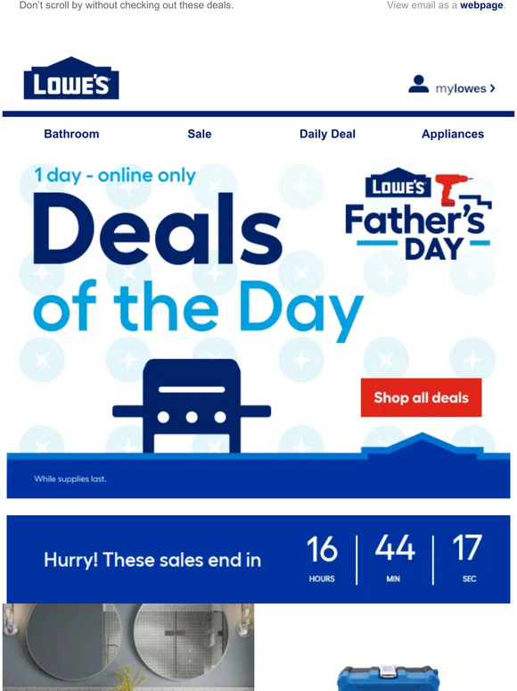 Lowe's - Latest Emails, Sales & Deals