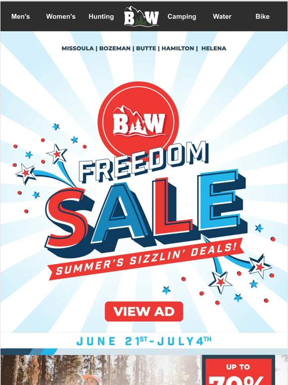 BOB WARD'S FREEDOM SALE 🇺🇸