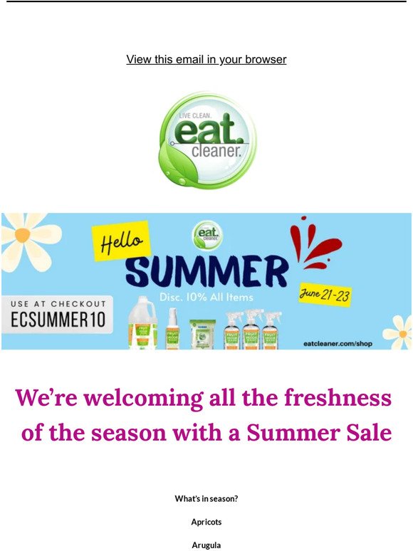 Start your summer sale