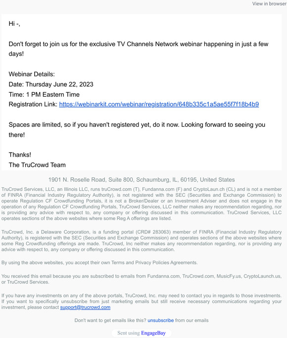 Reminder: Reserve Your Spot for the TV Channels Network Webinar!