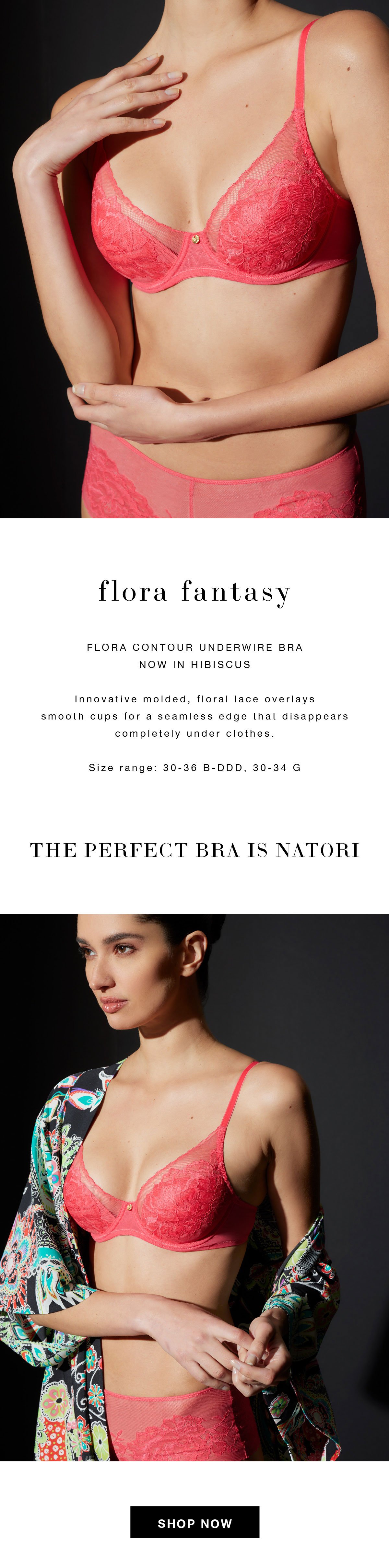 Natori: The Favorite Flora Bra: New in Hibiscus