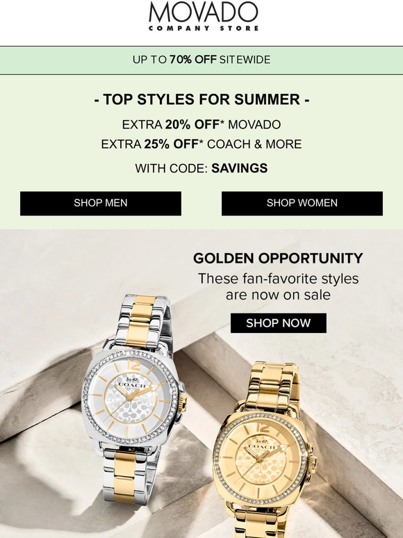 Coach, Movado Company Store