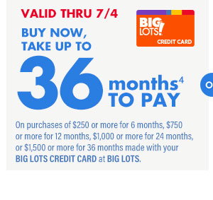 Big Lots Credit Card