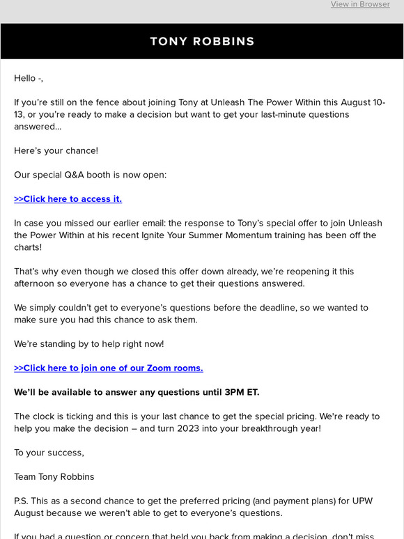 Q&A starting now, —…