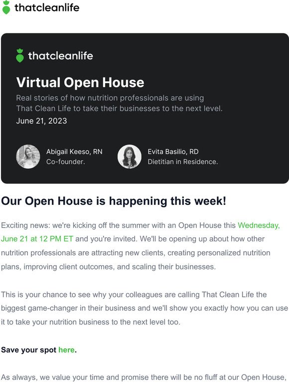 You're Invited: Virtual Open House