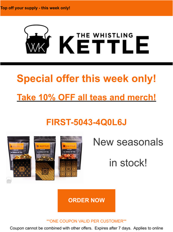 Take 10% Off Entire Store! 🍵💫