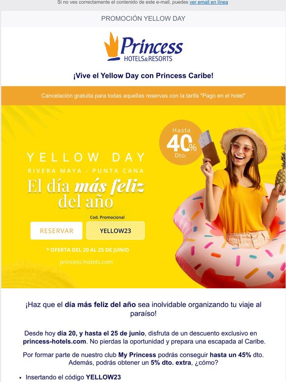 😀 ¡—, Yellow Day: el día más feliz del año con hasta 40% dto!