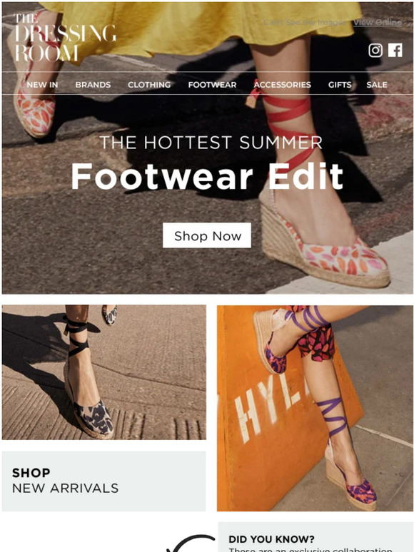 The Dressing Room The Hottest Summer Footwear Edit! Milled