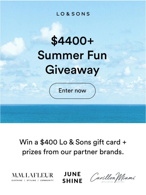Lo & Sons Giveaway