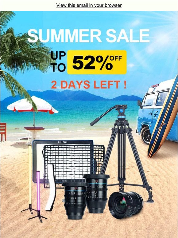 2 Days Left🌴 Summer Sale