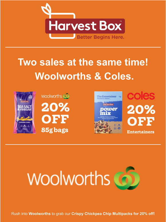 Attention! Now on sale at Woolworths & Coles 🤗