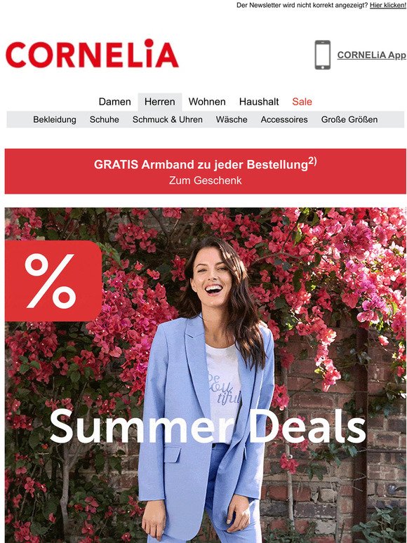 Summer Deals - beliebte Styles mit bis zu 60% Rabatt
