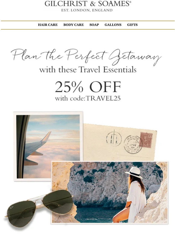 Enjoy 25% off on our Travel items with the code TRAVEL25