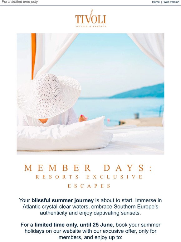 Member Days: Exclusive resort escapes with up to 35% savings