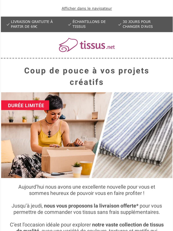Durée limitée : livraison offerte 🚚