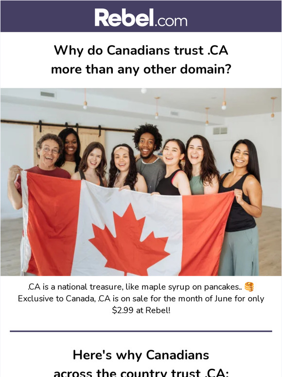 Here's why more Canadians than ever trust .CA! 👀