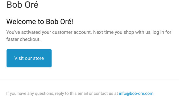 Customer account confirmation