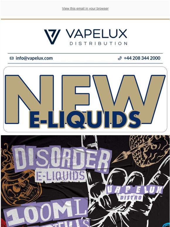 Introducing New Disorder E-liquids