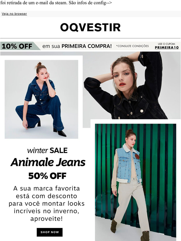 CUPOM DE DESCONTO OQVESTIR 👗 ATÉ 70% OFF + 10% OFF EM ROUPAS 