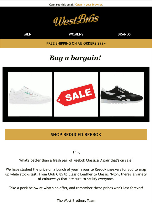 😱Reebok Sneaker Sale😱