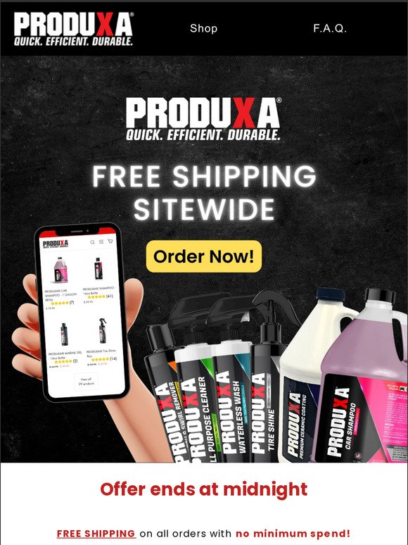 ✅ FREE SHIPPING sitewide!