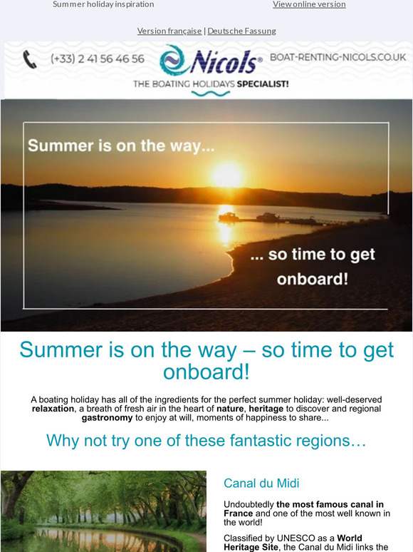 Summer is coming – so it’s time for a holiday