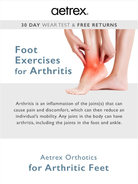 Aetrex Worldwide Try these foot exercises for arthritis pain! 🤔 Milled