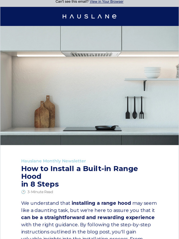 Hauslane How to install a range hood in 8 steps without hiring any